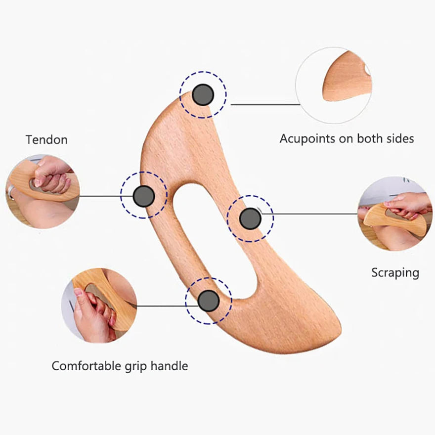 Wooden Gua Sha Tool Scraping Board Massage Tool